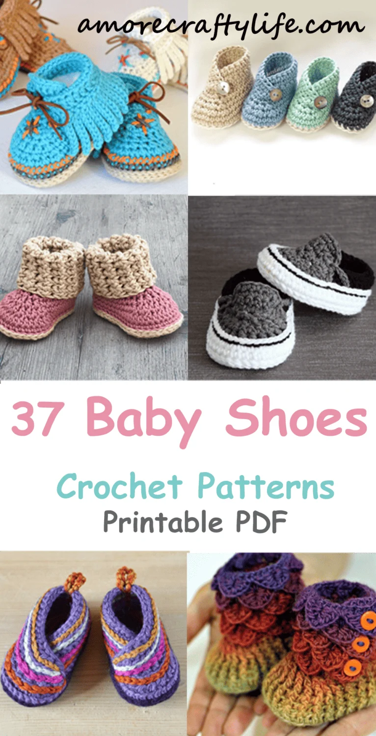 Make cute crochet baby shoes, quick crochet patterns.