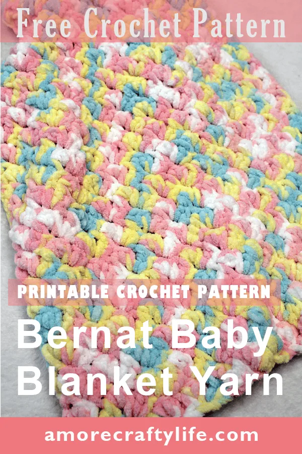 bernat baby blanket yarn crochet blanket pattern