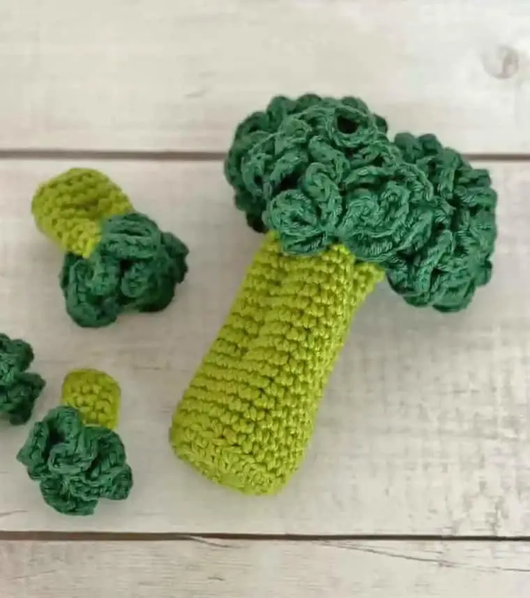 crochet broccoli pattern free vegetable amigurumi