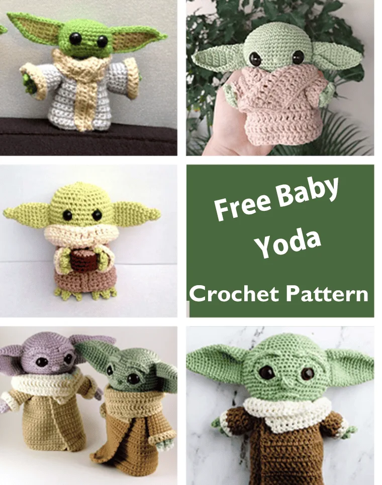 Free crochet baby yoda patterns to try