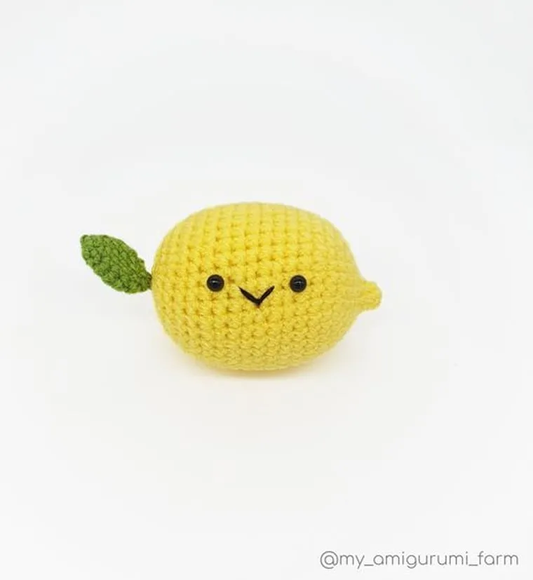 crocheted lemon pattern amigurumi free