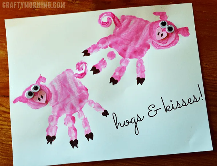 pig craft for kids