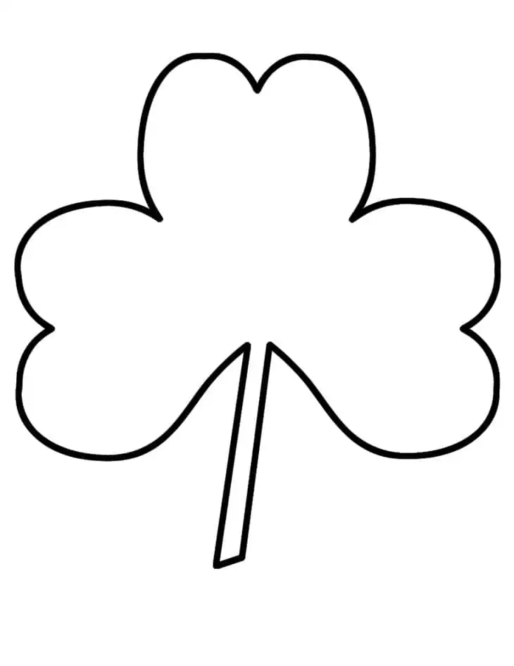 free printable shamrock template