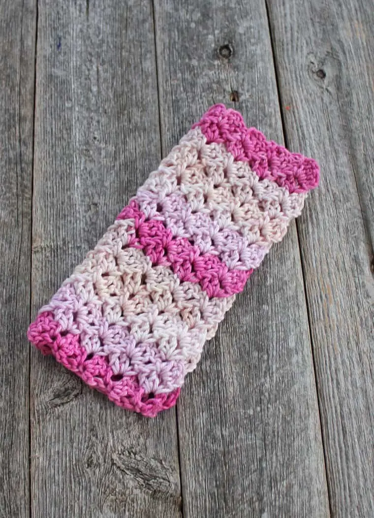 tulip stitch crochet pattern washcloth