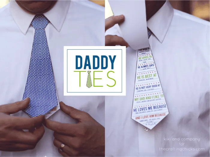daddy tie- fathers day craft -crafts for kids- kid crafts - amorecraftylife.com #preschool #kidscraft #craftsforkids