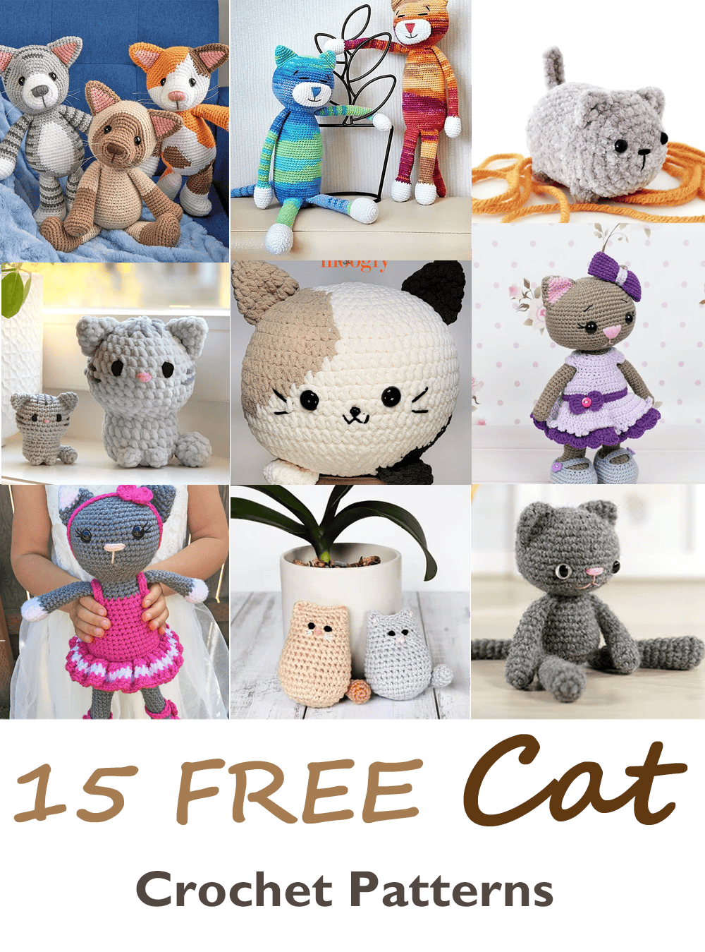 15 Free Crochet Cat Patterns: Make Cute Amigurumi Kittens - A More ...