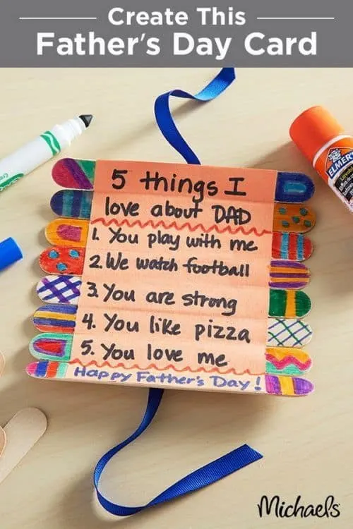 roll up card - fathers day craft -crafts for kids- kid crafts - amorecraftylife.com #preschool #kidscraft #craftsforkids