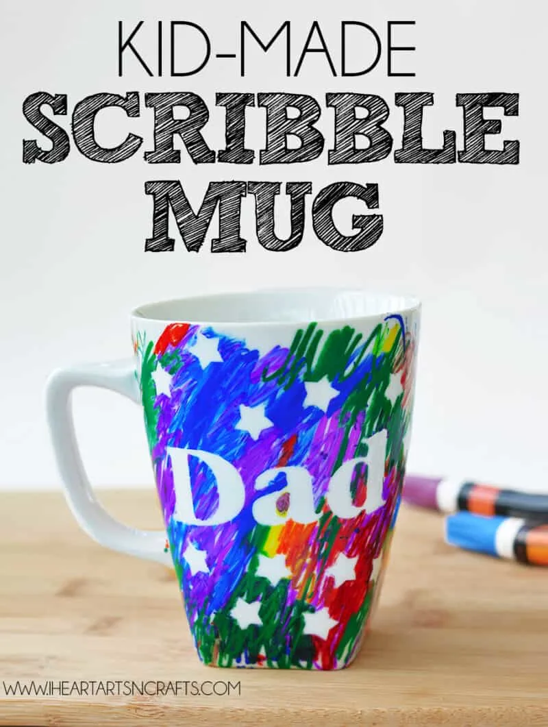 dad mug - fathers day craft -crafts for kids- kid crafts - amorecraftylife.com #preschool #kidscraft #craftsforkids