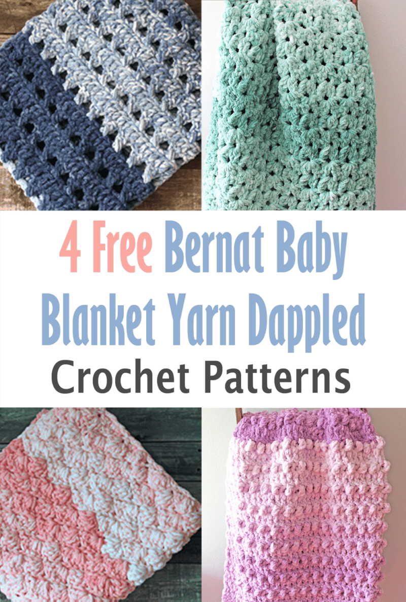 Bernat Baby Blanket Yarn Dappled Crochet Patterns