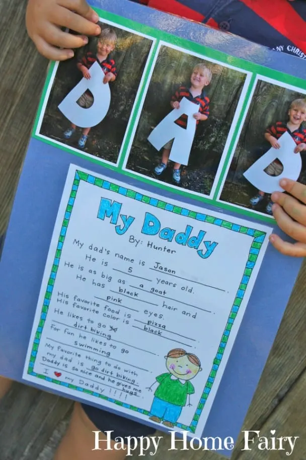 dad interview- fathers day craft -crafts for kids- kid crafts - amorecraftylife.com #preschool #kidscraft #craftsforkids