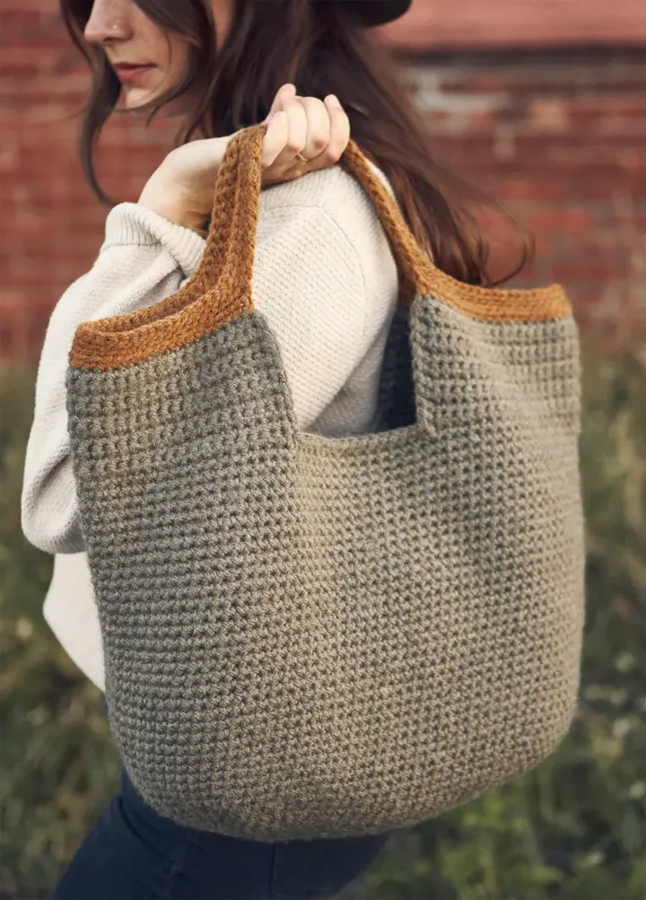 Huntington carryall bag crochet pattern