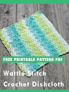 wattle stitch crocheting washcloth pattern
