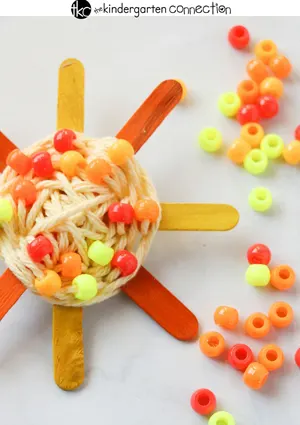 sun kid's craft - spring craft - crafts for kids- kid crafts - amorecraftylife.com #preschool #kidscraft #craftsforkids