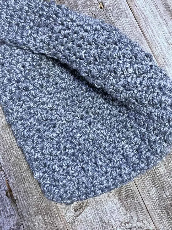 mini denim knot bag crochet pattern