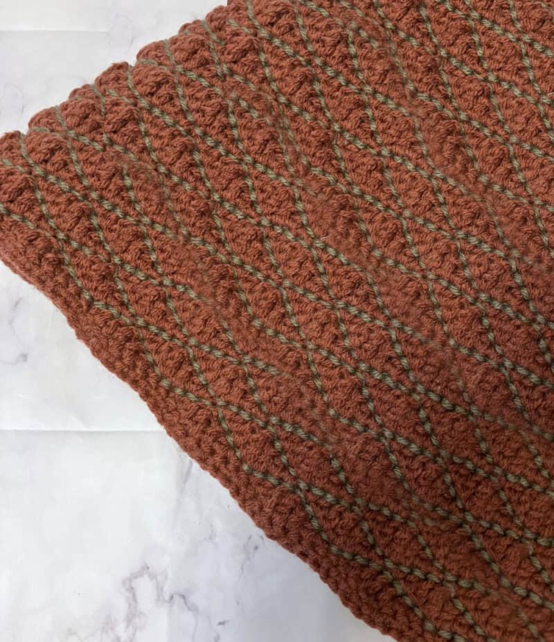 auburn wave throw crochet blanket pattern