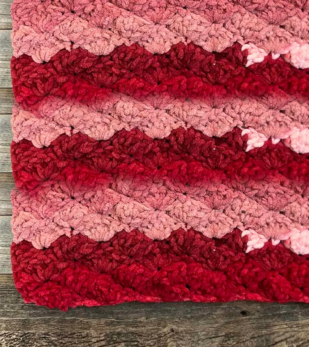 burgundy fan afghan crochet pattern