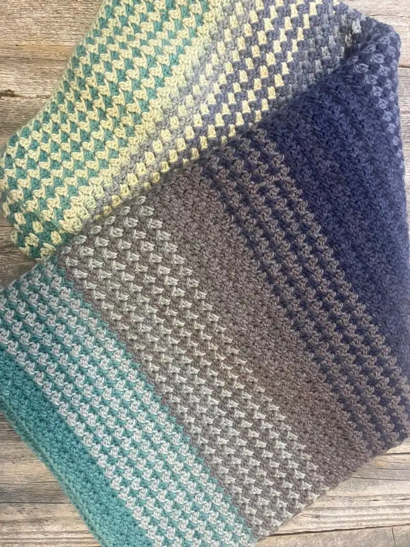 ashland stripes crochet blanket pattern