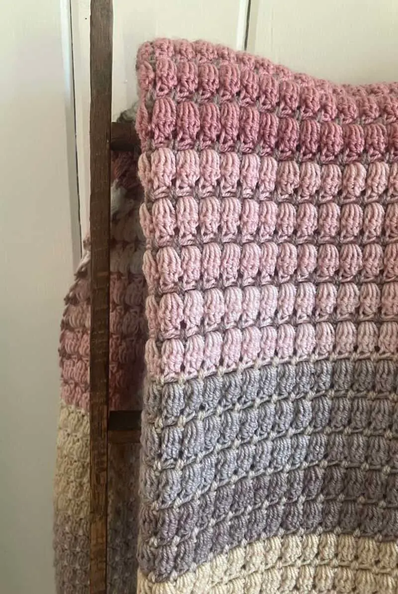 Rosewood Clusters Crochet Blanket Pattern