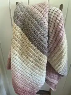 Rosewood Clusters Crochet Blanket Pattern