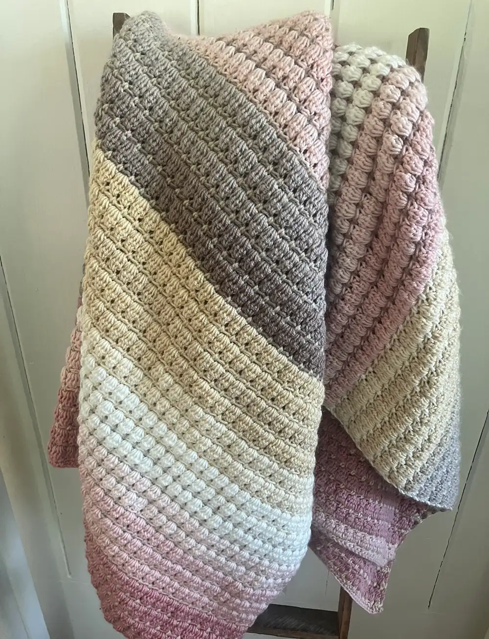Rosewood Clusters Crochet Blanket Pattern