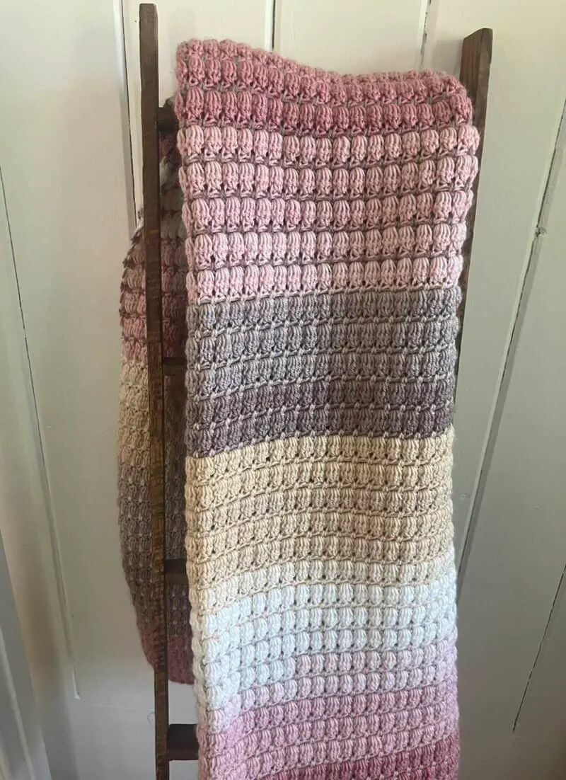 Rosewood Clusters Crochet Blanket Pattern