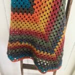 Easy Amore Kaleidoscope Granny Square Crochet Blanket Pattern colorful granny square